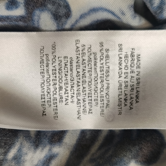 Chaps Navy & White Floral Maxi Dress Size M – Like New - Picture 15 of 15